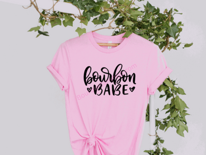Bourbon babe womens tshirt funny drinking shirt Brides Babes, Bride and Babe, Bachelorette Party, Babe T Shirt, Bride Shirt, Minimalist Bachelorette Party Shirts, Bride And Babe Shirt size M-4X
